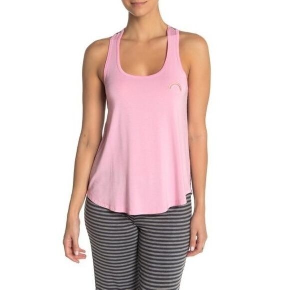P.J Salvage Pink Rainbow Detail Tank - Picture 1 of 3